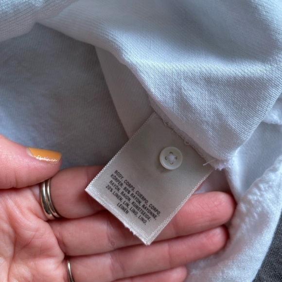 Floreat by Anthropologie Women’s Mazza Off The Shoulder White Blouse Size 6 Top - Picture 6 of 7